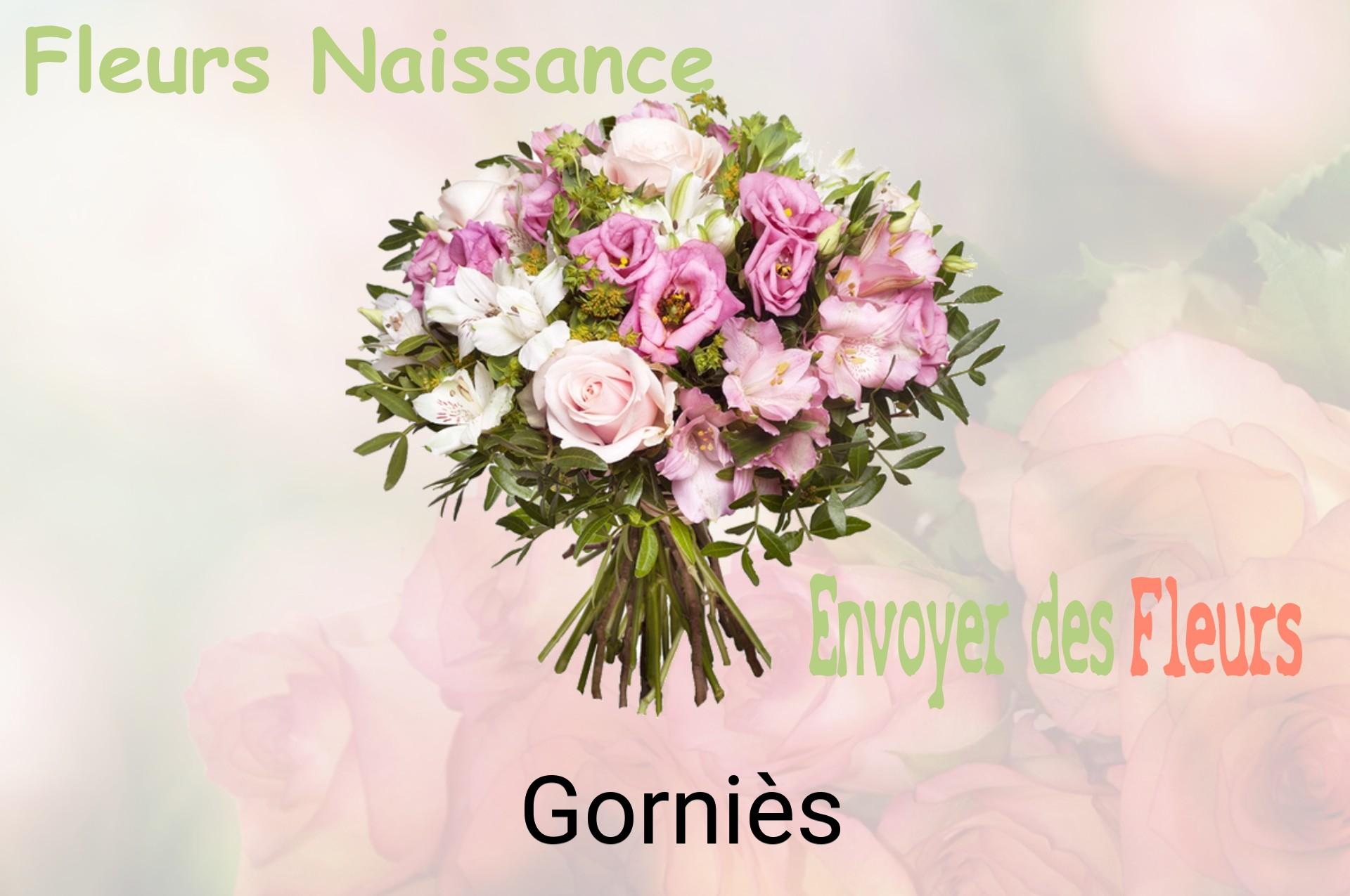 Bouquet de fleurs de naissance livré à Gorniès